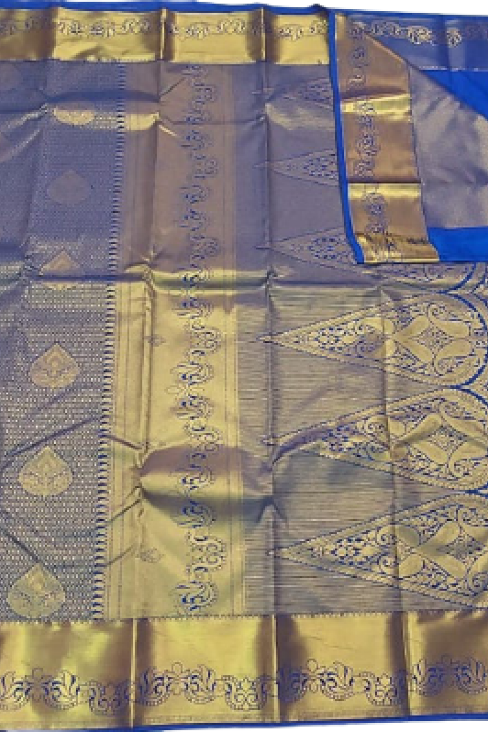 Art Silk Saree with Unstitched blouse - Blue