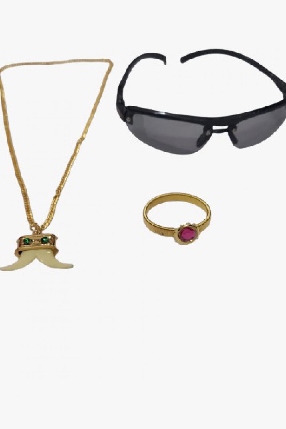 Bracelet, Chain, and Sun Glass