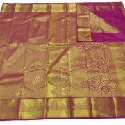  Art Silk - Pink Wedding Bridal saree