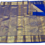 Art Silk Saree with Unstitched blouse - Royal Blue