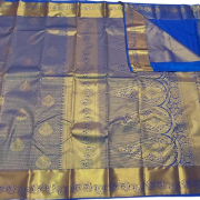 Art Silk Saree with Unstitched blouse - Blue