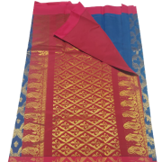 Silk Cotton - Korvai - AllSelf - Blue