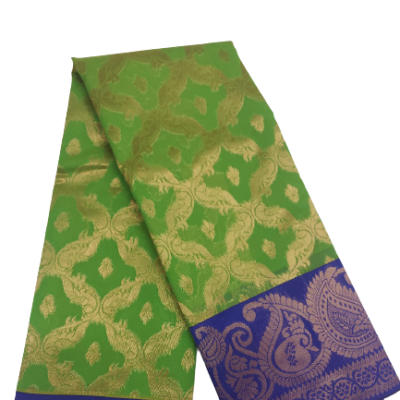Silk Cotton - Korvai - AllSelf - Light Green